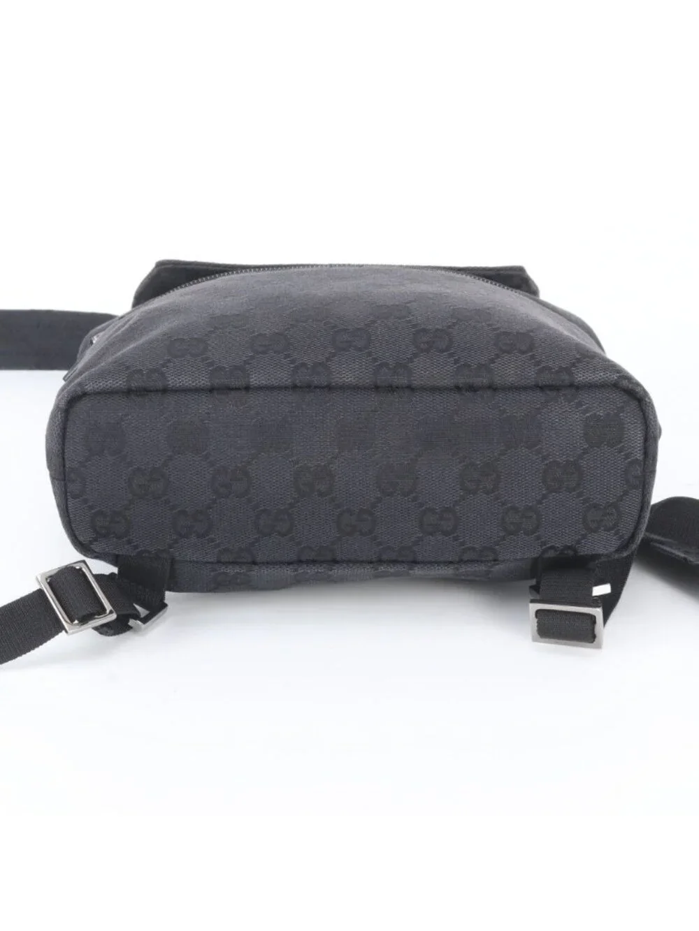 Gucci GG Canvas Leather Backpack Black